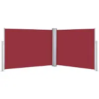 vidaXL Windscherm uittrekbaar 140x1000 cm rood