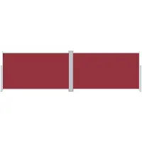 vidaXL Windscherm uittrekbaar 180x600 cm rood