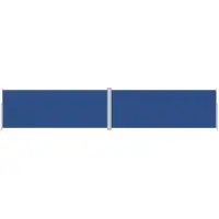 vidaXL Windscherm uittrekbaar 200x1000 cm blauw