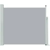 vidaXL Tuinscherm uittrekbaar 100x314 cm grijs