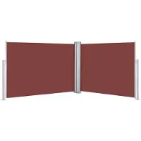 vidaXL Windscherm uittrekbaar 120x1000 cm bruin