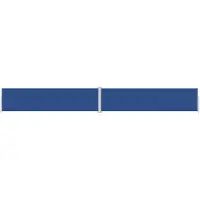vidaXL Windscherm uittrekbaar 160x1200 cm blauw