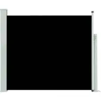 vidaXL Tuinscherm uittrekbaar 100x300 cm zwart