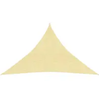 vidaXL Zonnezeil 160 g/m² 4x4x5,8 m HDPE beige
