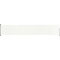 vidaXL - Tuinscherm - uittrekbaar - 117x600 - cm - crèmekleurig