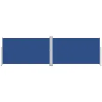 vidaXL Windscherm uittrekbaar 180x600 cm blauw