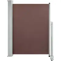 vidaXL Tuinscherm uittrekbaar 100x300 cm bruin