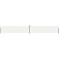vidaXL Windscherm uittrekbaar 140x1000 cm crèmekleurig