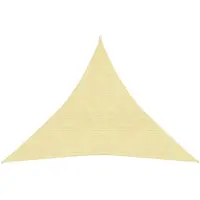 vidaXL Zonnezeil 160 g/m² 4x4x4 m HDPE beige