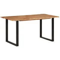 vidaXL Eettafel 154x80x76 cm massief acaciahout