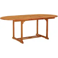 vidaXL Tuintafel 200x100x75 cm massief eucalyptushout