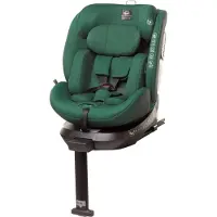 4Baby | Kinderautostoel - 360° draaibaar - met ISOFIX, I-SIZE, geschikt voor kinderen van 40-150 cm, extra zijbescherming, voorwaarts en achterwaarts te gebruiken - groen - ENZO-FIX