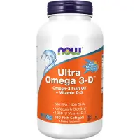 NOW,NOW Foods,NOW,NOW Foods Ultra Omega 3-D - 180 softgels