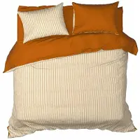 De Witte Lietaer Dekbedovertrek Tango Cleo Copper Flanel-240 x 200 / 220 cm | Lits-Jumeaux