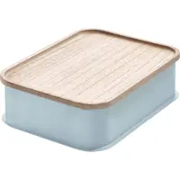 IDesign - Medium Opbergbox met Deksel - Gerecycled Kunststof - Grijs