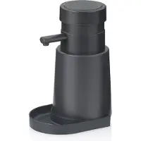 kela Zeepdispenser Aurie met Plateau Donkergrijs 450 ml