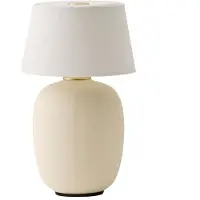 Audo Copenhagen Torso Lamp Draagbaar Ø11,7 Cm Zand - Draagbare lampen Keramiek Sand - 71116-001367