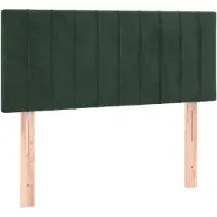 vidaXL Hoofdbord 80x5x78/88 cm fluweel donkergroen