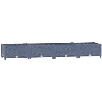 vidaXL Plantenbak verhoogd 160x40x23 cm polypropyleen