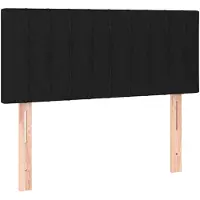 vidaXL Hoofdbord 100x5x78/88 cm stof zwart