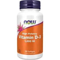 NOW,NOW Foods,NOW,NOW Foods Vitamine D-3 1000IU - 180 softgels