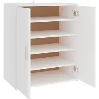 vidaXL Schoenenkast 60x35x70 cm bewerkt hout wit