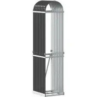vidaXL Houthouder Antraciet 40x45x170 cm Gegalvaniseerd Staal