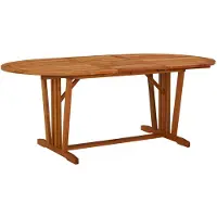 vidaXL Tuintafel 200x100x75 cm massief eucalyptushout