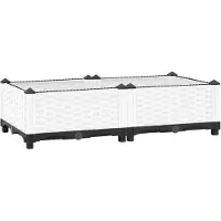 vidaXL Plantenbak verhoogd 80x40x23 cm polypropeen