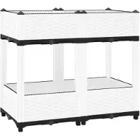 vidaXL Plantenbak verhoogd 80x40x71 cm polypropeen