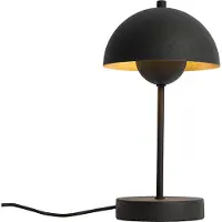 QAZQA Retro tafellamp zwart met goud - Magnax Mini