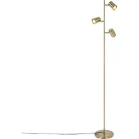QAZQA Moderne vloerlamp brons 3-lichts - Jeana