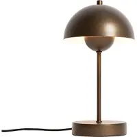 QAZQA Retro tafellamp mushroom donkerbrons - Magnax Mini