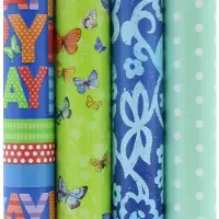 Benza Präsenta 1 cadeaupapier - Assortiment inpakpapier - 500 x 70 cm - 4 rollen