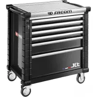 Facom Jet Gereedschapswagen 6 Laden M4 Zwart - JET.6NM4A - JET.6NM4A