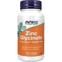 NOW,NOW Foods,NOW,NOW Foods Zinc Glycinate - 120 softgels