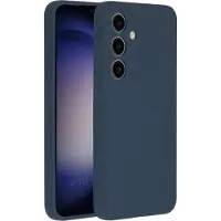 Accezz Liquid Silicone Backcover voor de Samsung Galaxy S24 - Donkerblauw