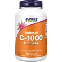 Now Vitamine C 1000 Complex gebufferd (180 Tabletten) - vitamines, vitamine-c - vitamine-c - vitamine-c