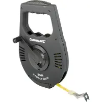 Silverline Landmeter met oprolmechanisme | 50 m x 12 mm - 250213