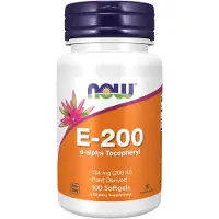 NOW,NOW Foods,NOW,NOW Foods Vitamine E 200IU D-Alpha Tocopheryl - 100 softgels