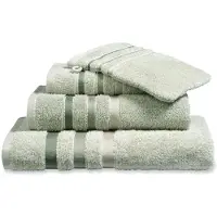 Vandyck Prestige Lines Pale Olive Douchelaken 70x140