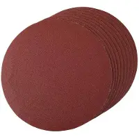 Silverline HBM 180 mm Klittenband Schuurschijven K120 verpakt per 10 Stuks