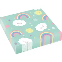 Amscan Servetten Rainbow & Cloud 33 X 33 Cm Papier 20 Stuks