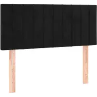 vidaXL Hoofdbord 80x5x78/88 cm fluweel zwart