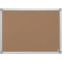 Bi-Silque Earth Kurk Prikbord 90 (B) x 1,2 (D) x 120 (H) cm Aluminium Bruin