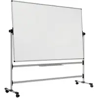 BI-Office Earth Kantelbaar whiteboard Vrijstaand Magnetisch Email Dubbelzijdig 120 (B) x 90 (H) cm