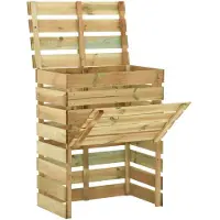 The Living Store Tuincompostbakken - Hout - 80x50x100 cm - Gelat ontwerp