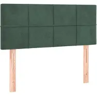 vidaXL Hoofdbord 100x5x78/88 cm fluweel donkergroen