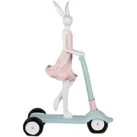Clayre & Eef Beeld konijn 62 cm roze polyresin paasdecoratie