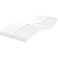 vidaXL Schuimmatras 7 zones hardheid 20 ILD 100x200 cm wit